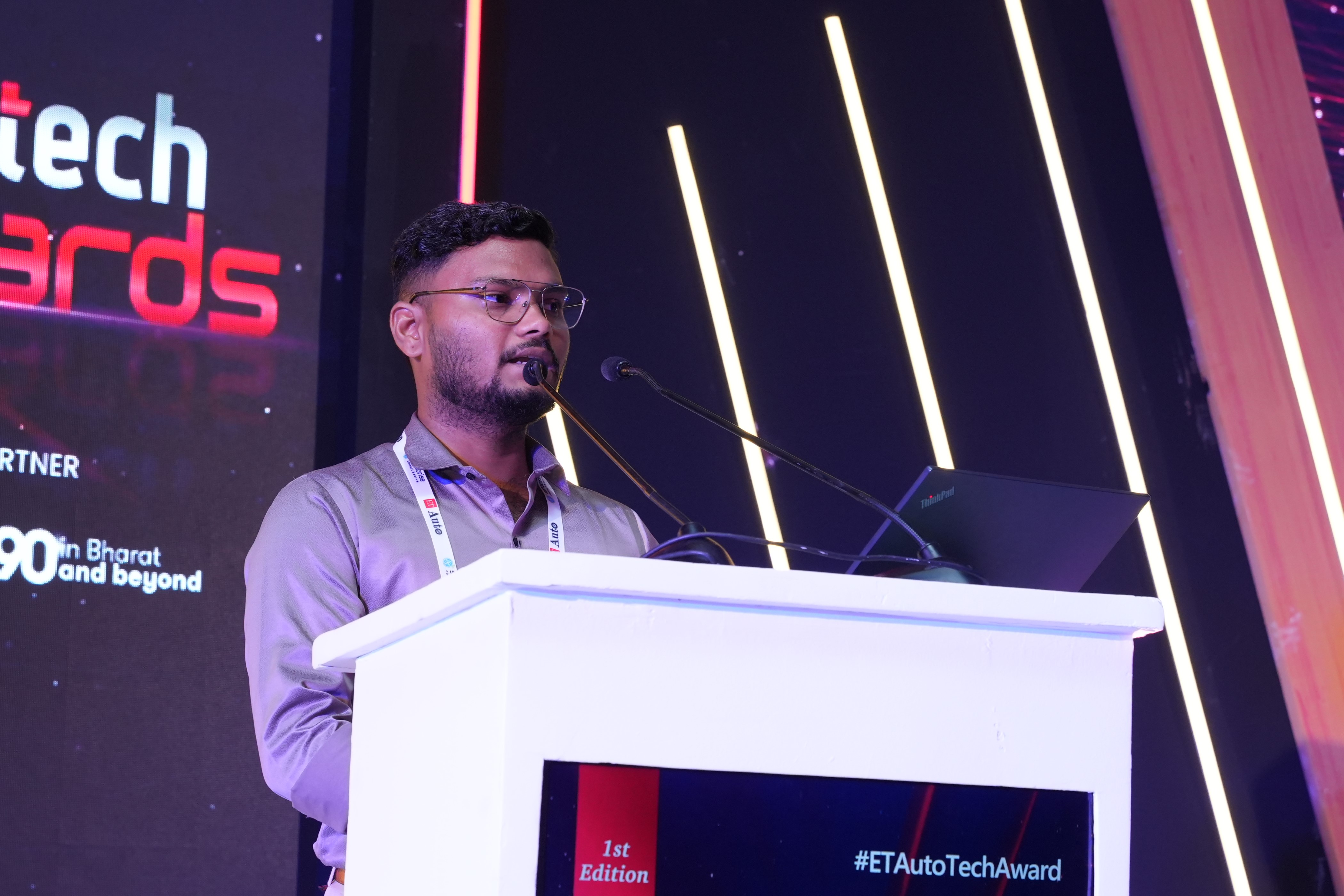 Presenting Idea at ET AutoTech Hackathon